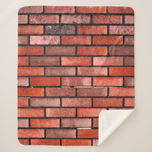 Brick wall with red brick, red brick background. b sherpadecke (Vorderseite)