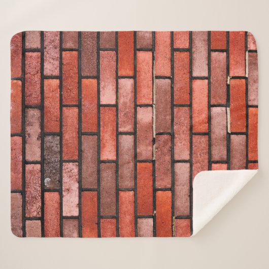 Brick wall with red brick, red brick background. b sherpadecke (Vorderseite (Horizontal))