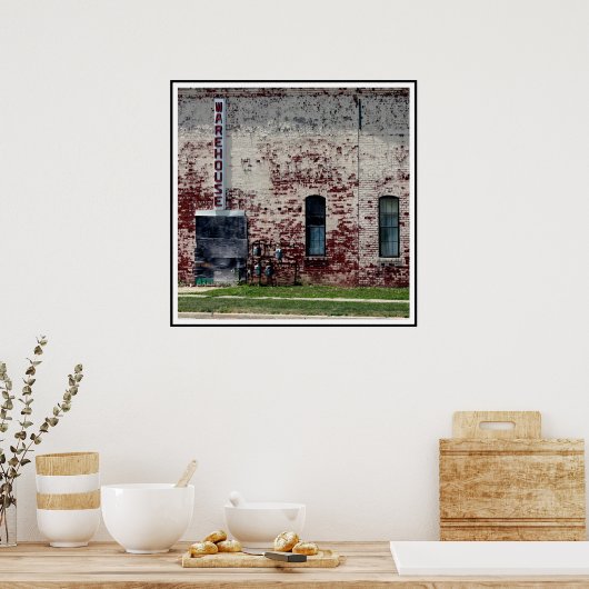 Brick Warehouse Poster (Küche)