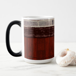 Brick & Wood Black 15 oz Zwei-Tonen-Tasse Verwandlungstasse