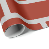 Brick Wrapping Paper (Brick Red & Gray) Geschenkpapier (Rolleneckpunkt)