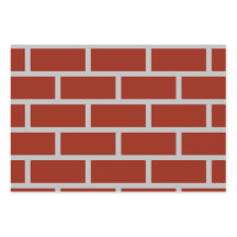 Brick Wrapping Paper (Brick Red & Gray)