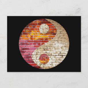 Brick Yin Yang Postcard Postkarte