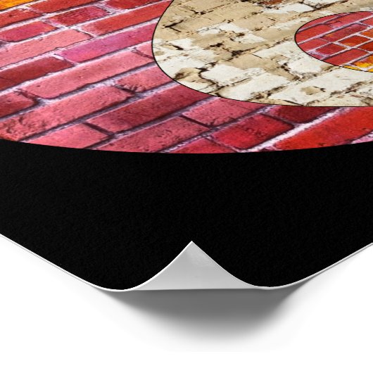 Brick Yin Yang Poster (Ecke)