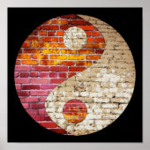 Brick Yin Yang Poster (Vorne)