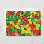 Brickbuilder Geburtstagsparty Einladung (Rückseite)