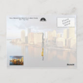 Brickell Skyline in Miami, Florida Postkarte (Rückseite)