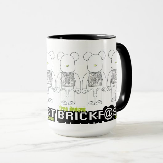 Brickf@st Kleiner Stein Pfannkuchen Tasse (VorderseiteRechts)