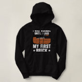 Brickie Bricks Brickmason Construction Worker Bric Hoodie (Design vorne)