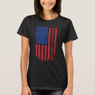 Bricklayer American Flag USA T-Shirt