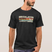 bricklayer because even masonry retro for men mas T-Shirt (Vorderseite)