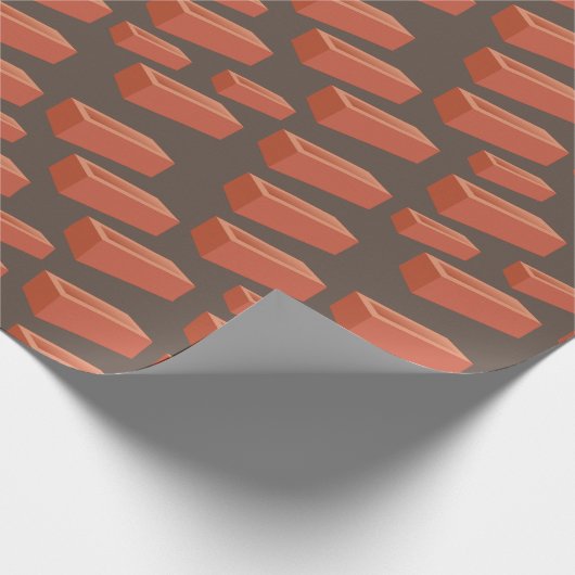 Bricklayer Builder Construction Worker Bricks Geschenkpapier (Ecke)