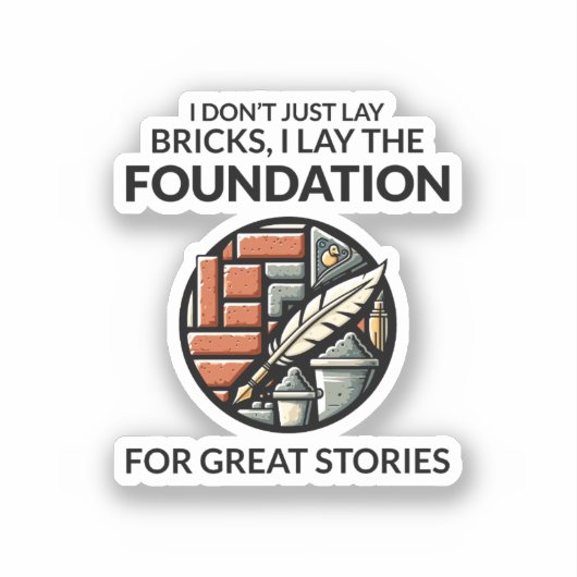 Bricklayer Chronicles: Stories in Bricks erstellen Aufkleber (Vorderseite)