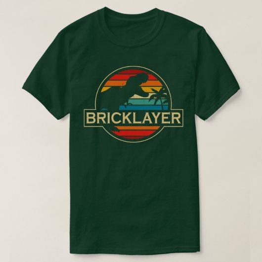 Bricklayer Dinosaur T-Shirt (Design vorne)