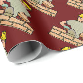 Bricklayer Geschenkpapier (Rolleneckpunkt)