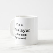 Bricklayer Kaffeetasse (Vorderseite Links)