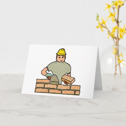 Bricklayer Karte (Gelbe Blume)