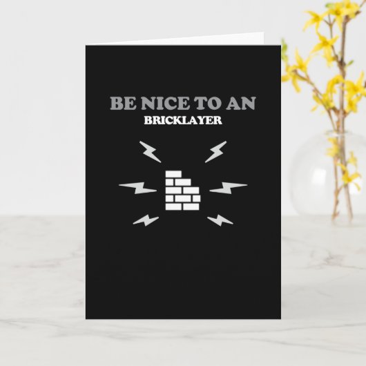 Bricklayer Karte (Gelbe Blume)