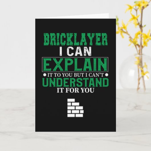 Bricklayer Karte (Gelbe Blume)