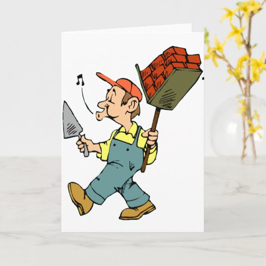 Bricklayer Karte (Gelbe Blume)