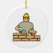 Bricklayer Keramik Ornament (Hinten)