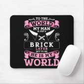 Bricklayer Layer Gewerkschaft Bricklayer Girlfrien Mousepad (Mit Mouse)