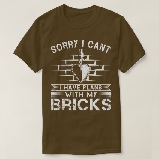 Bricklayer Mason Bricklayer T-Shirt (Design vorne)