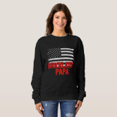Bricklayer Papa American Flag Vatertag Sweatshirt (Vorne ganz)
