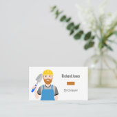 Bricklayer-Visitenkarte Visitenkarte (Stehend Vorderseite)