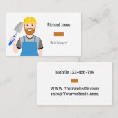 Bricklayer-Visitenkarte Visitenkarte (Vorne/Hinten)