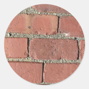 Bricks - Antique Street Pavers Runder Aufkleber