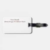 BRICKS GEPÄCKANHÄNGER (Rückseite horizontal)