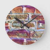 BRICKS RUNDE WANDUHR (Vorderseite)