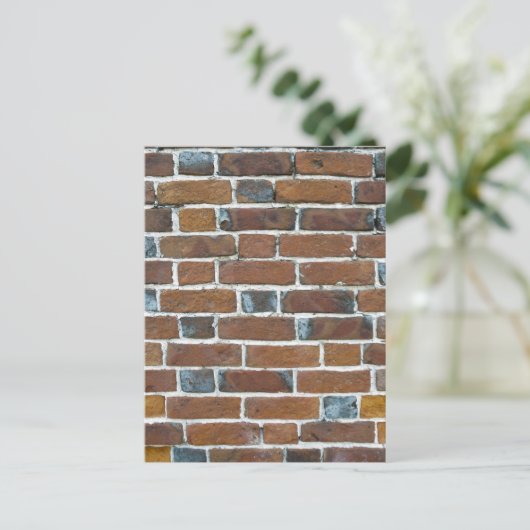 BRICKS WALL POSTKARTE (Stehend Vorderseite)