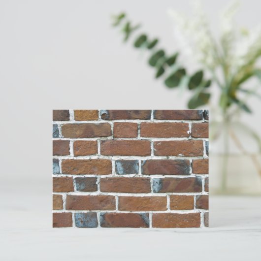 BRICKS WALL POSTKARTE (Stehend Vorderseite)