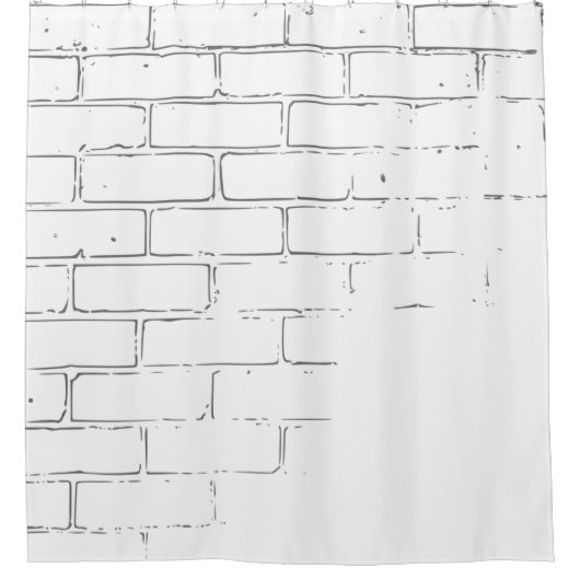 Bricks wall texture background duschvorhang (Vorderseite)
