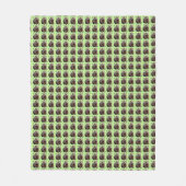 Brickwork Burrow: Eine Wombat's grüne Leinwand, Fleecedecke (Vorderseite)