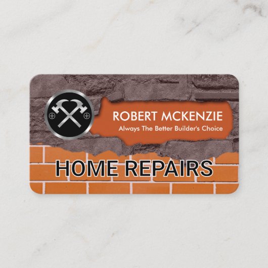 Brickwork Masonry Home Handyman Repairs Visitenkarte (Vorderseite)