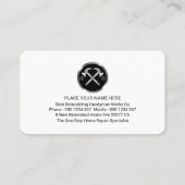 Brickwork Masonry Home Handyman Repairs Visitenkarte (Rückseite)