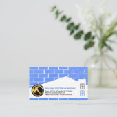 Brickwork Mauerwerk Zuhause Gebäude Handyman Servi Visitenkarte (Stehend Vorderseite)