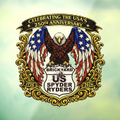 Brickyard Chapter - Aufkleber USA250 (Blatt 3)