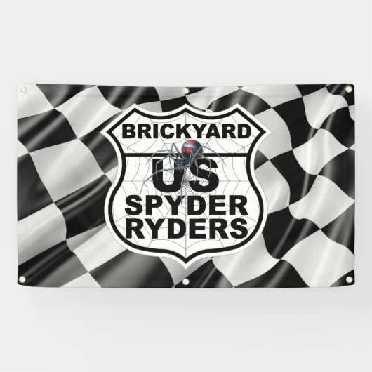 Brickyard Kapitel - Banner Finish Flagge Logo (Horizontal)