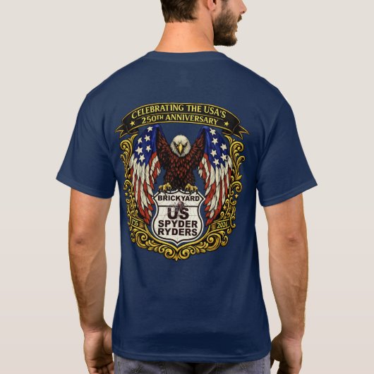 Brickyard Kapitel - Eagle USA250 2s T-Shirt (Rückseite)