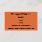 Brickyard Kapitel - Visitenkarten 2 Visitenkarte (Rückseite)