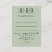 BRIDAL & ABEND FASHION - Visitenkarte (Rückseite)