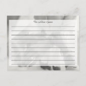 Bridal Advice Card Feiertagspostkarte (Rückseite)