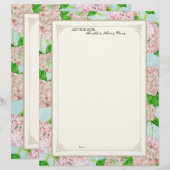 Bridal Advice Page Pink Hydrangea Spitze Floral (Vorne/Hinten)