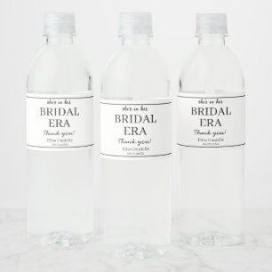 Bridal Ära Minimalistisch Modernes, maßgeschneider Wasserflaschenetikett