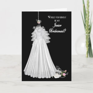 BRIDAL ATTENDANT INVITAATIONS - JUNIOR BRIDESMAID EINLADUNG