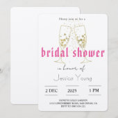 Bridal Bash & Cocktail Call bridal  Einladung (Vorne/Hinten)